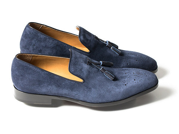 The Jim - Navy Suede