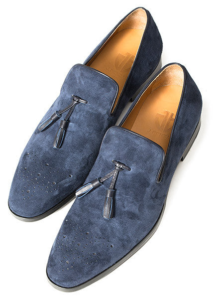 The Jim - Navy Suede