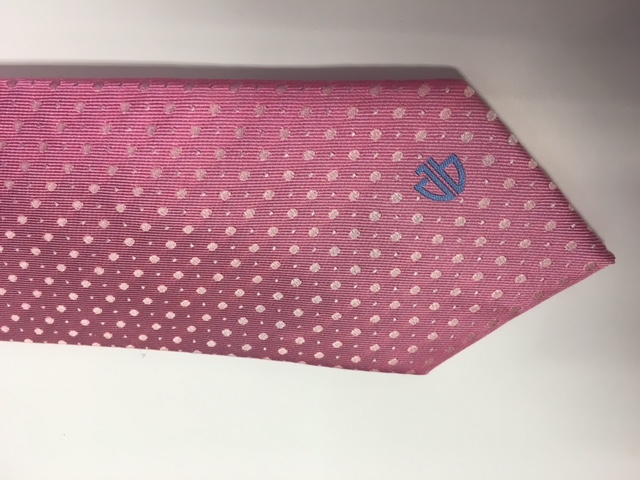 Pink Polka Dot Tie