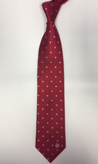 Red Squares Tie