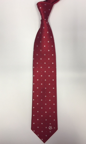 Red Squares Tie