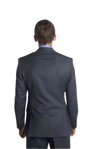 Navy/Black Stripe Suit