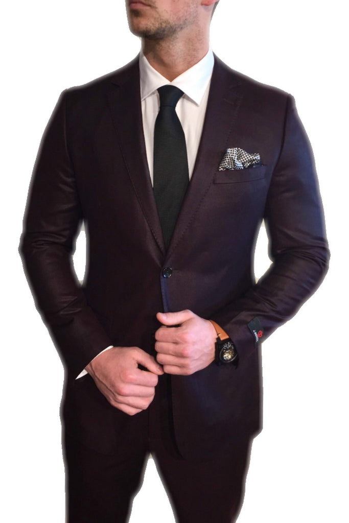 Custom Made Burgundy Bling Bled Mens Suit With Black Shawl Lapel Jacket  Slim Fit Groom Burgundy Tuxedo Coat, Prom Dress From Dressvip, $92.69 |  DHgate.Com