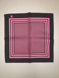 Black w/ Pink Pocket Square