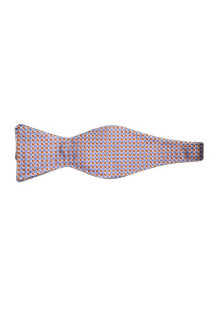 Blue w/ Orange Squares Bowtie