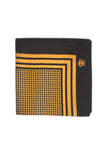 Black w/ Gold Pocket Square