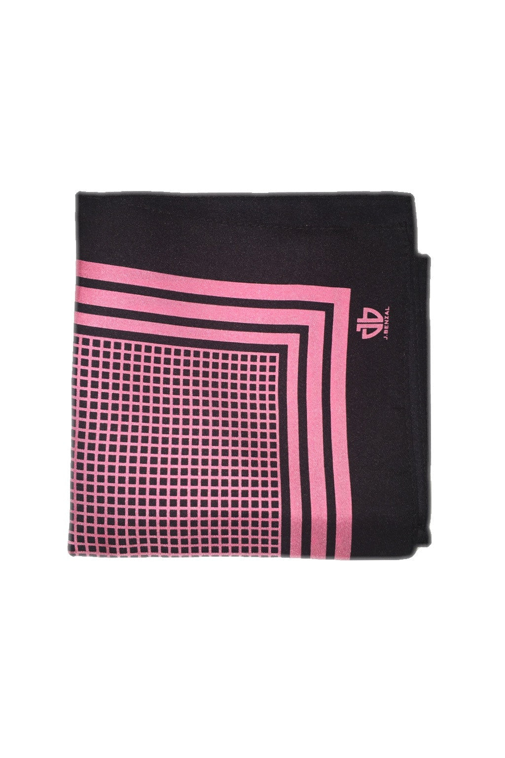 Black w/ Pink Pocket Square