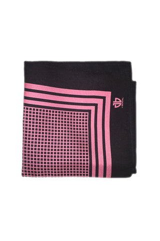 Black w/ Pink Pocket Square
