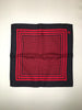 Black w/ Red Pocket Square