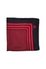 Black w/ Red Pocket Square