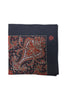 Navy Blue w/ Red Pocket Square