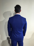 Royal Blue/Brown Suit