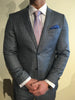 Grey/Blue Plad Suit