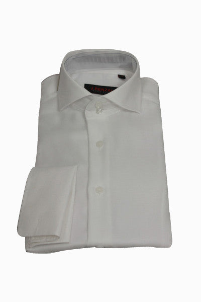 White Herringbone Shirt