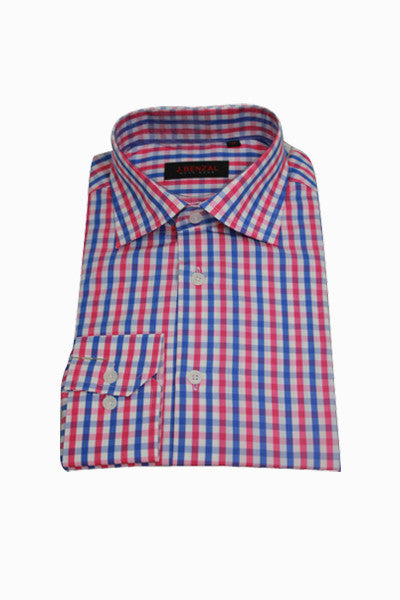Blue/Pink Check Shirt