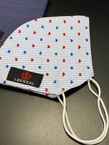 J.Benzal Mask - Red, White & Blue
