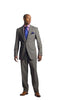 Silver Grey Black Suit